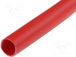 Тръбичка електроизолационна PCV-5X0.5/RD Електроизолационна тръбичка; PVC; Вътр.диам:5mm; Дълж:50m; червен